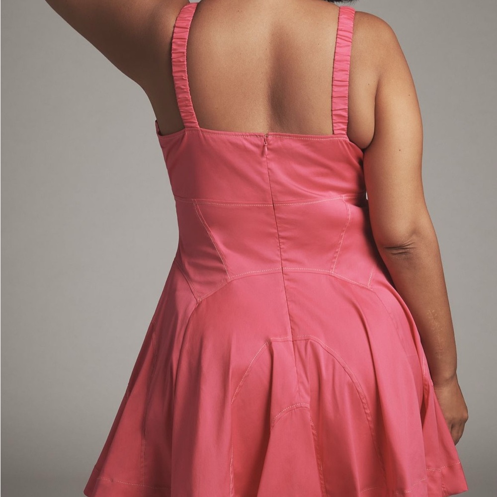 Anthropologie Vibrant Pink Mini Dress 3x - Picture 4 of 7